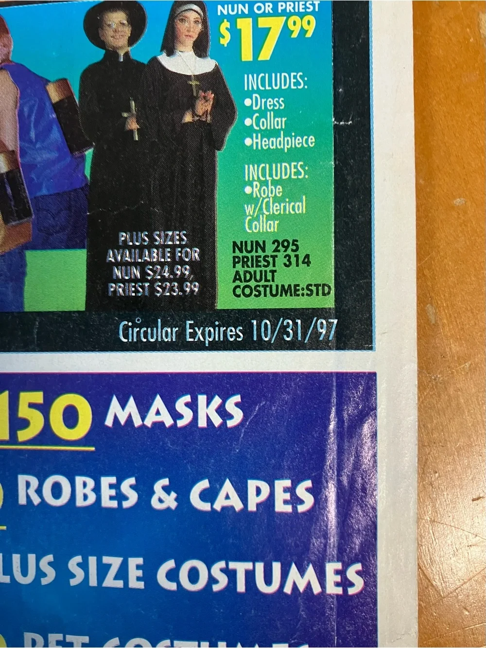 VTG 1997 Party City Halloween Costume Catalog Ad Circular Scream Ghostface